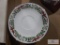 Lot of Christmas dishes - saucers