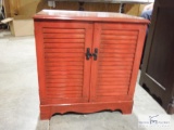 Red filing cabinet/LP storage cabinet