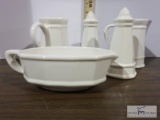 Pfaltzgraff Dinnerware - salt and pepper, pitchers