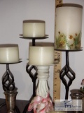 Lot of candles, and holders