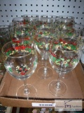 Christmas stemware