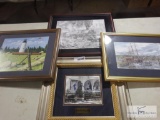 Wall art - four framed pieces