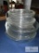 Group of clear glass baking dishes