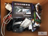 Box lot of wiring - cables - cords - computer cards