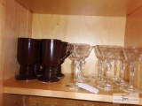 Group of mixed glassware - coffee cups