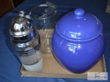 Shaker - pitcher - blue cookie jar
