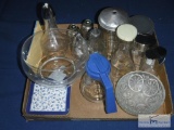 Large lot of kitchen and serving items