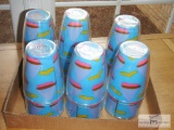 Set of (12) plastic drink tumblers