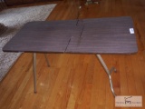 Wooden folding table/workstation