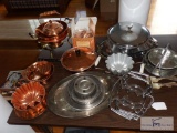 Group of mixed serving items