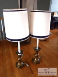 Set of (2) lamps with shades