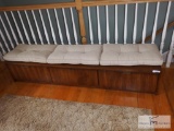 Window seat/bench with cushions