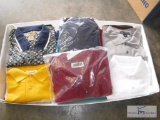 Large lot of new and like-new polo shirts - mostly Large size