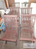 Group of (6) wooden chairs