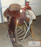 Western Saddle, Leather, Roping