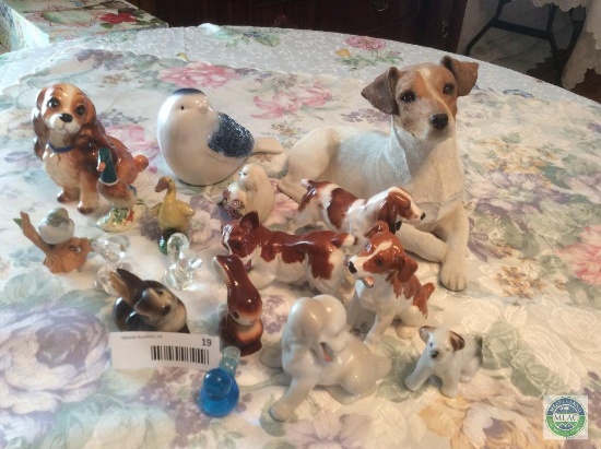 Assorted Ceramic and Glass Animals