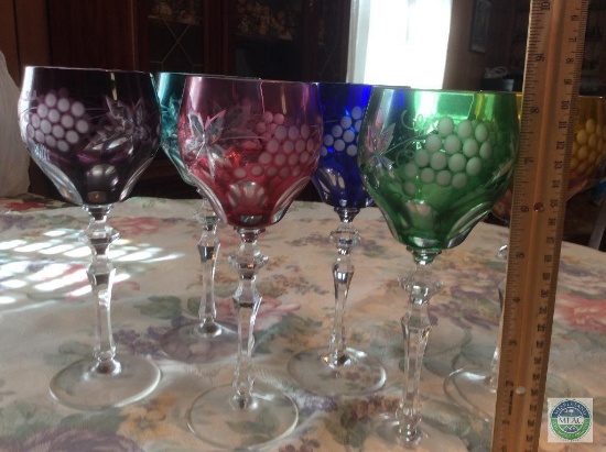 Bohemian Goblets Cut to Clear