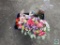 Large lot of artificial flowers and decorative pieces