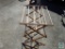 Wooden folding clothes rack
