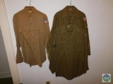 Lot of men's military shirts and other apparel