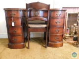 Antique office desk and chair
