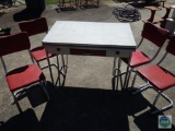 Vintage kitchen table with four chairs