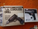 B&D 3/8 cordless drill and Craftsman cordless screwdriver