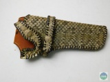 Snake Skin and Leather holster - fits 5-1/2 inch large frame revolver