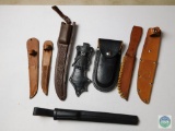 Assorted knife sheaths (8)