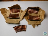 50 rounds - 7.62x39 ammunition on stripper clips