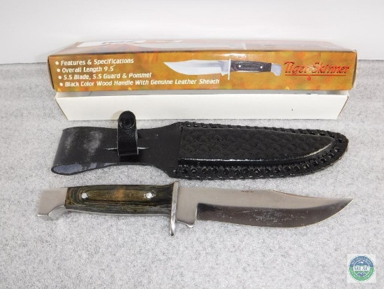 NEW - Tiger Skinner sheath knife