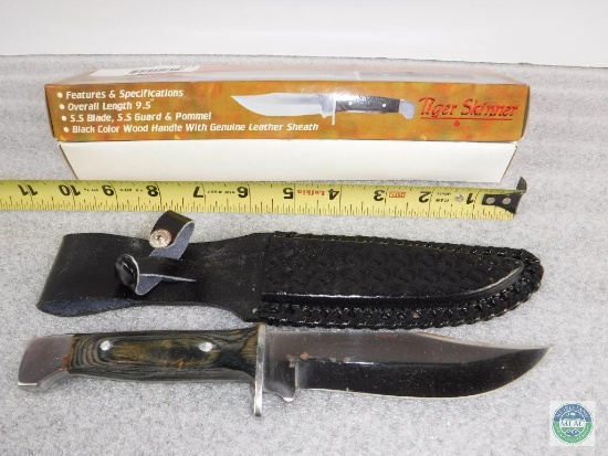 NEW - Tiger Skinner sheath knife