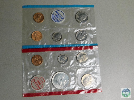 1968 US Mint set - with silver half