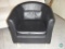 Black leather chair