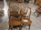 Group of 4 wooden chairs