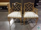 Two bamboo chairs