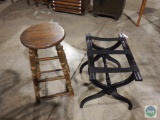 Stool and quilt rack