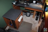 Computer Desk, Printer Desk and ViewSonic Monitor