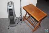 Lasko Fan, Magazine Rack, Floor Light and Desk Lamps