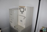 3 File Cabinets and Floor Lamp
