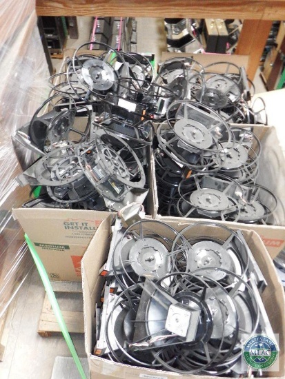 Pallet of empty slot machine reels