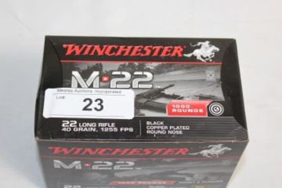 1000 Rounds of Winchester M22 .22LR Ammo.