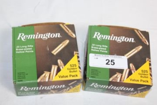 1050 Rounds of Remington .22LR Golden Bullet Ammo.