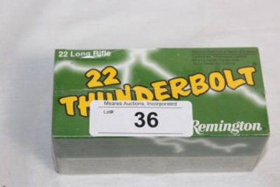 500 Rounds of .22 Thunderbolt .22LR Ammo by Remington.