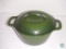 Green KitchenAid covered dish