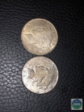 1922-P and 1923-S Peace dollars