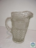 Clear glass - pressed glass - pitcher