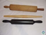 Group of (3) rolling pins
