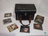 Leather carry case and CDs