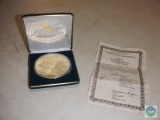 Giant quarter-pound golden eagle - .999 fine silver